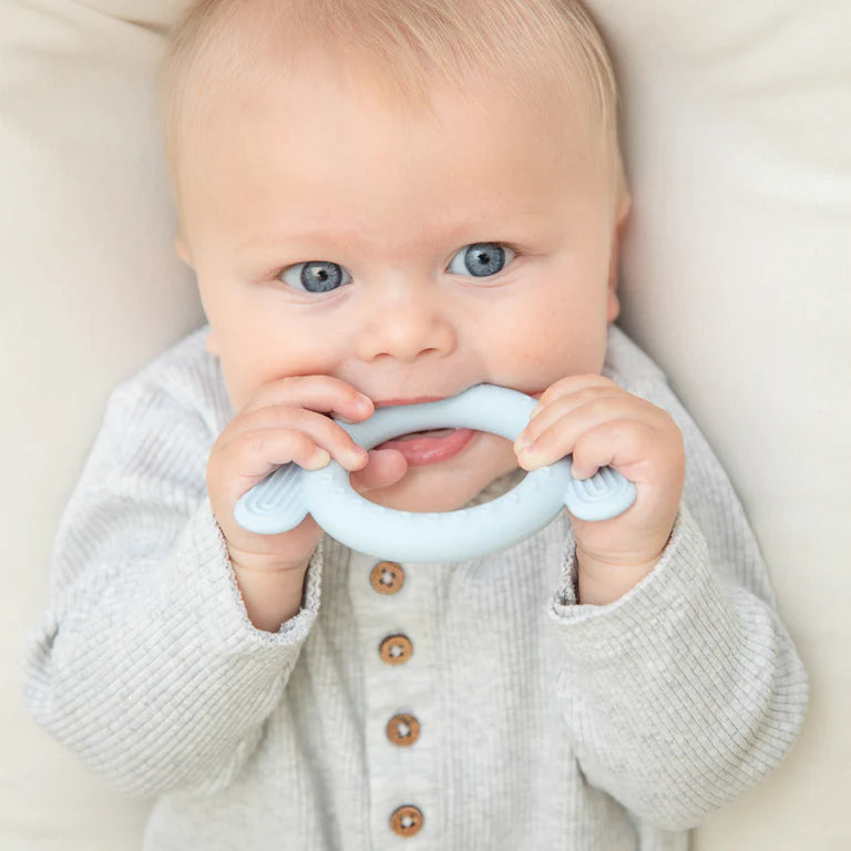 bella tunno rattle teether on a white background