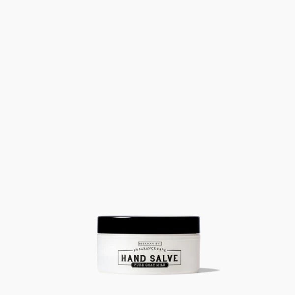 pure goat milk hand salve on a white background
