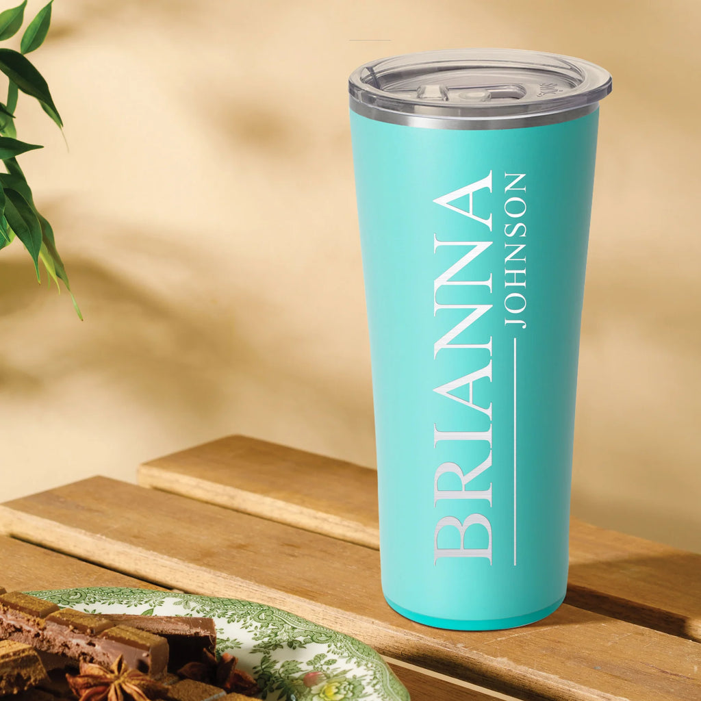 personalized swig tumbler on a white background