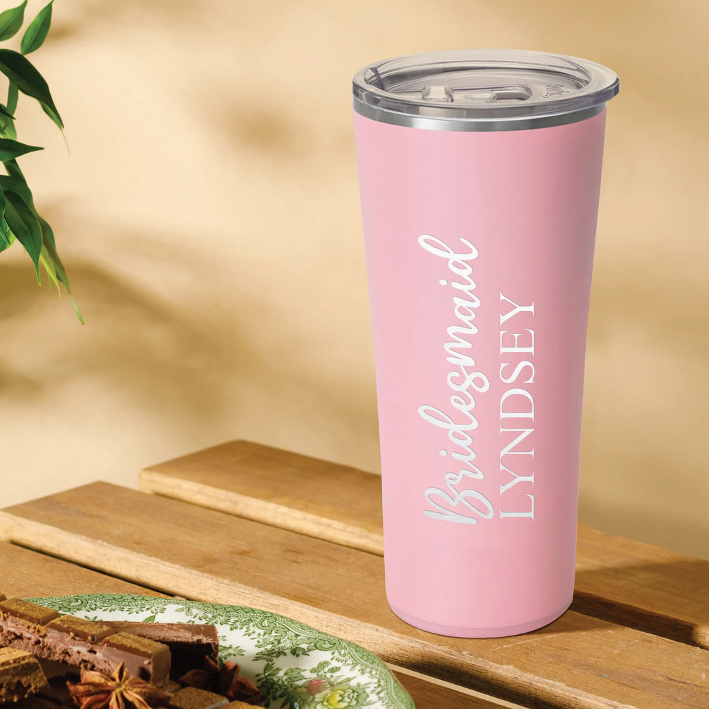 personalized swig tumbler on a white background