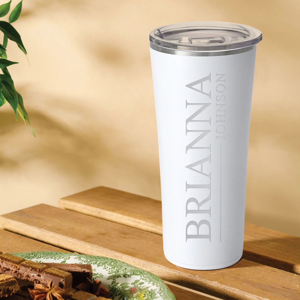 personalized swig tumbler on a white background